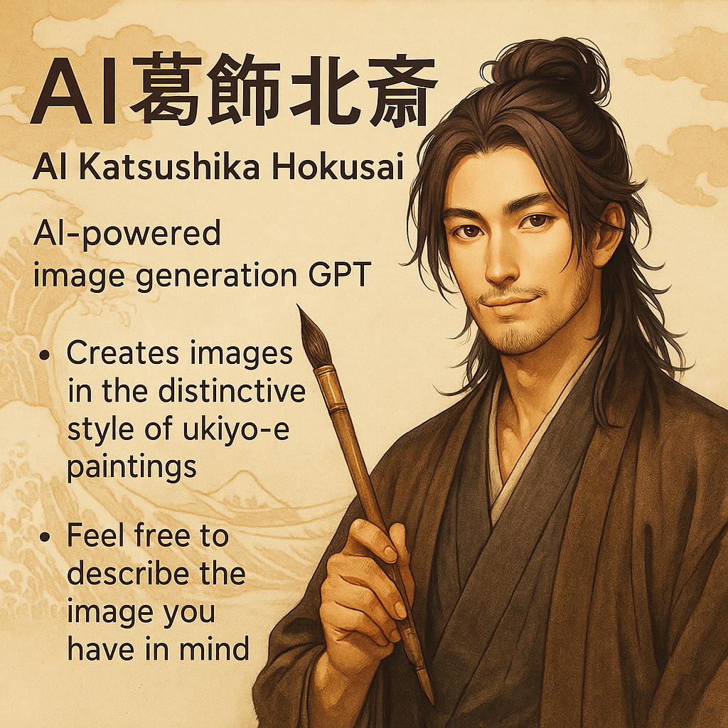 AI葛飾北斎｜偉人GPTsプロジェクト